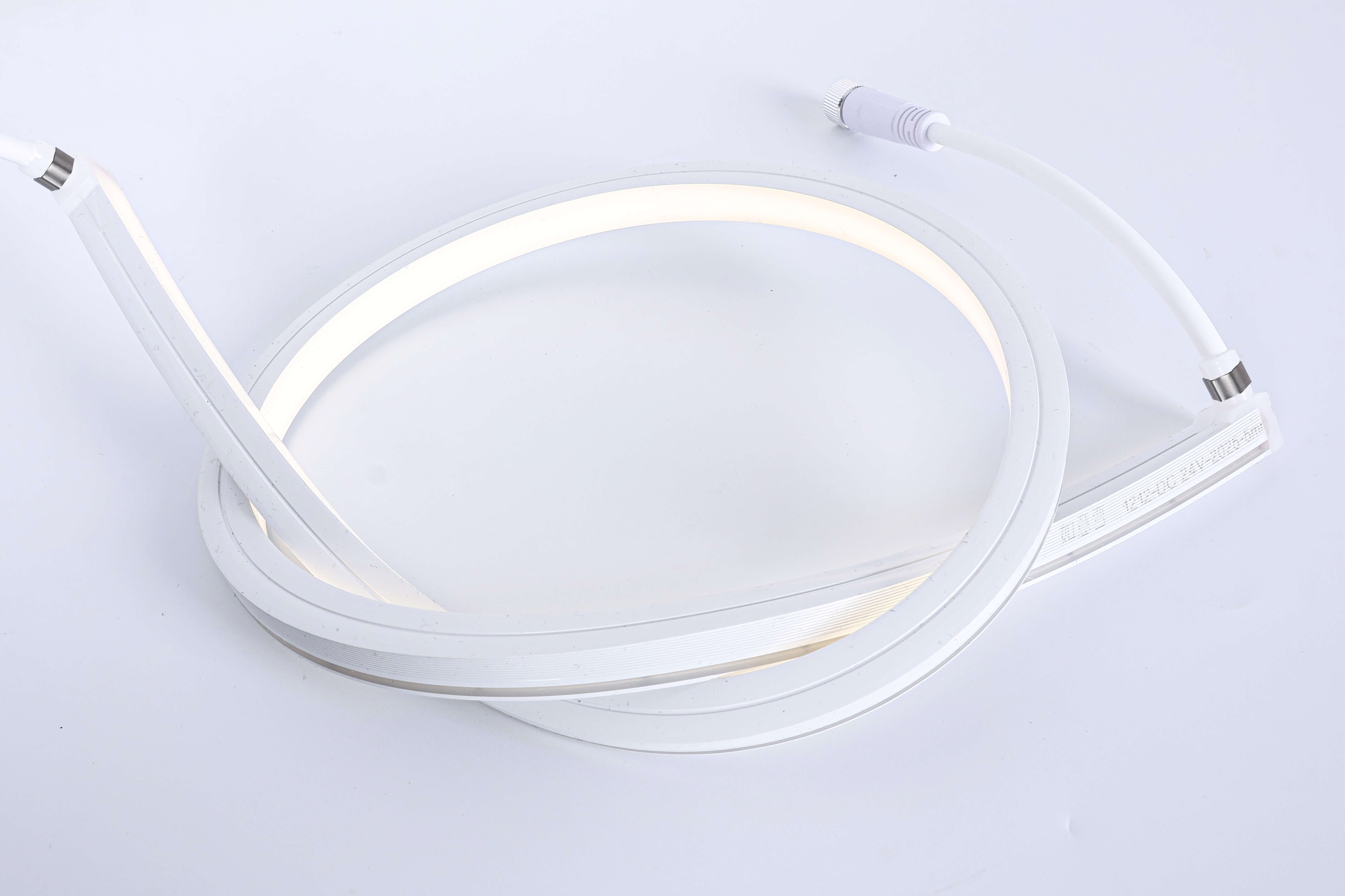 Silicone LED Neon Strip Light, DC 24V Tri-CCT 3-in-1, IP68 Flexible Bend for Signage & Architectural Accent Lighting