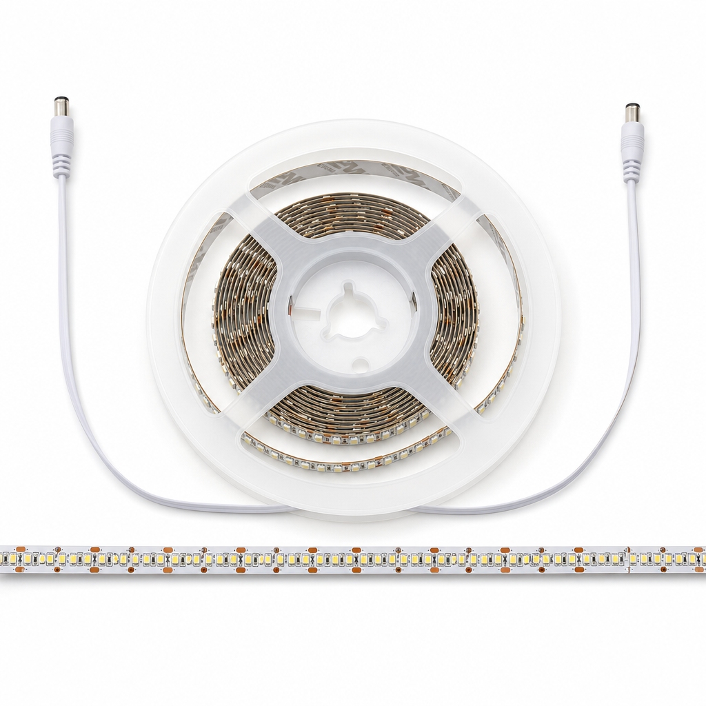 High CRI 90 2835 LED Strip Light, DC 12V 180 LEDs/M, Accurate Color Rendering, Warm White to Daylight Options for Display & Task Lighting