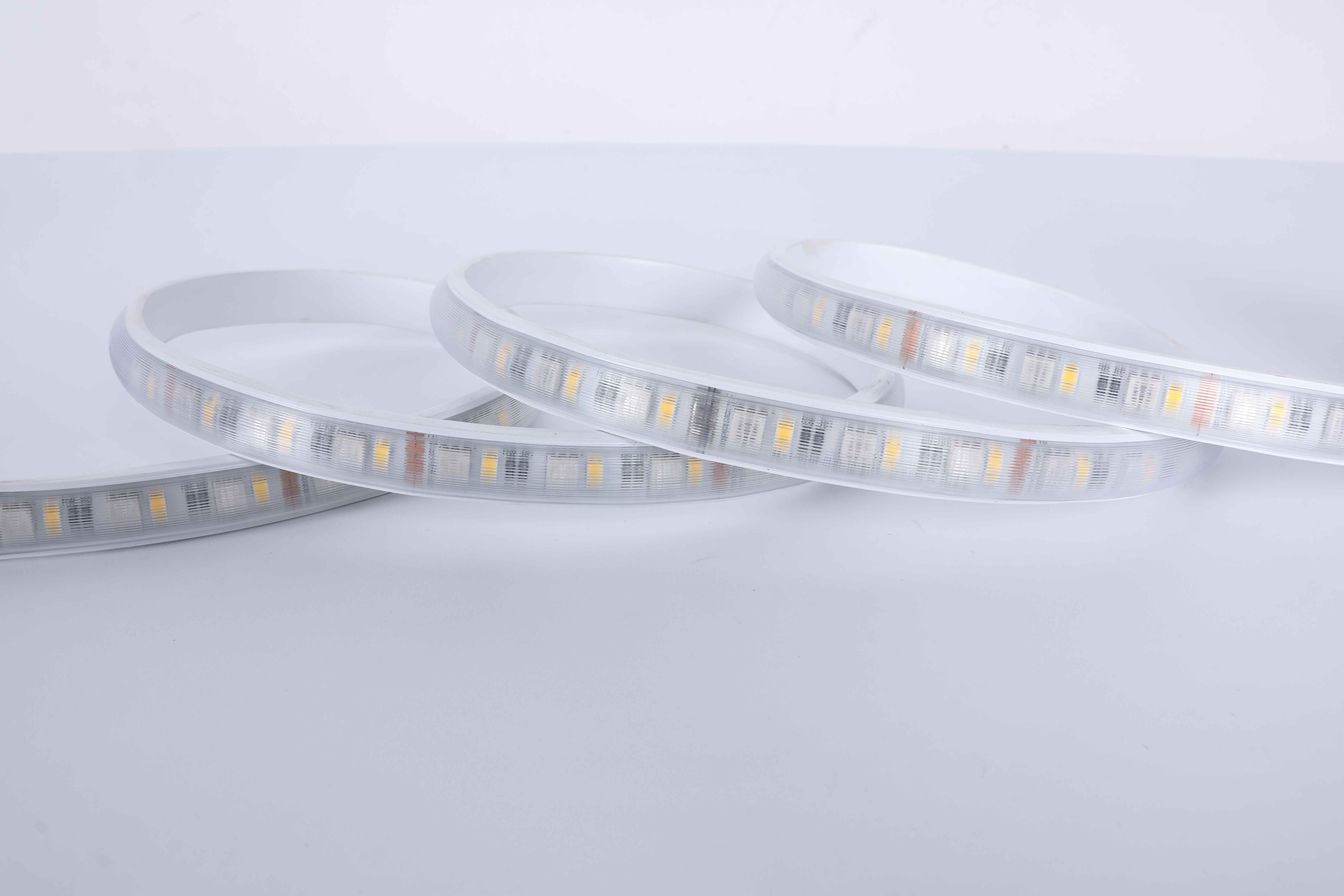 Solar Powered RGBW LED Strip Light Kit, Color Changing with Warm White, Remote Control, for Outdoor Garden Lighting