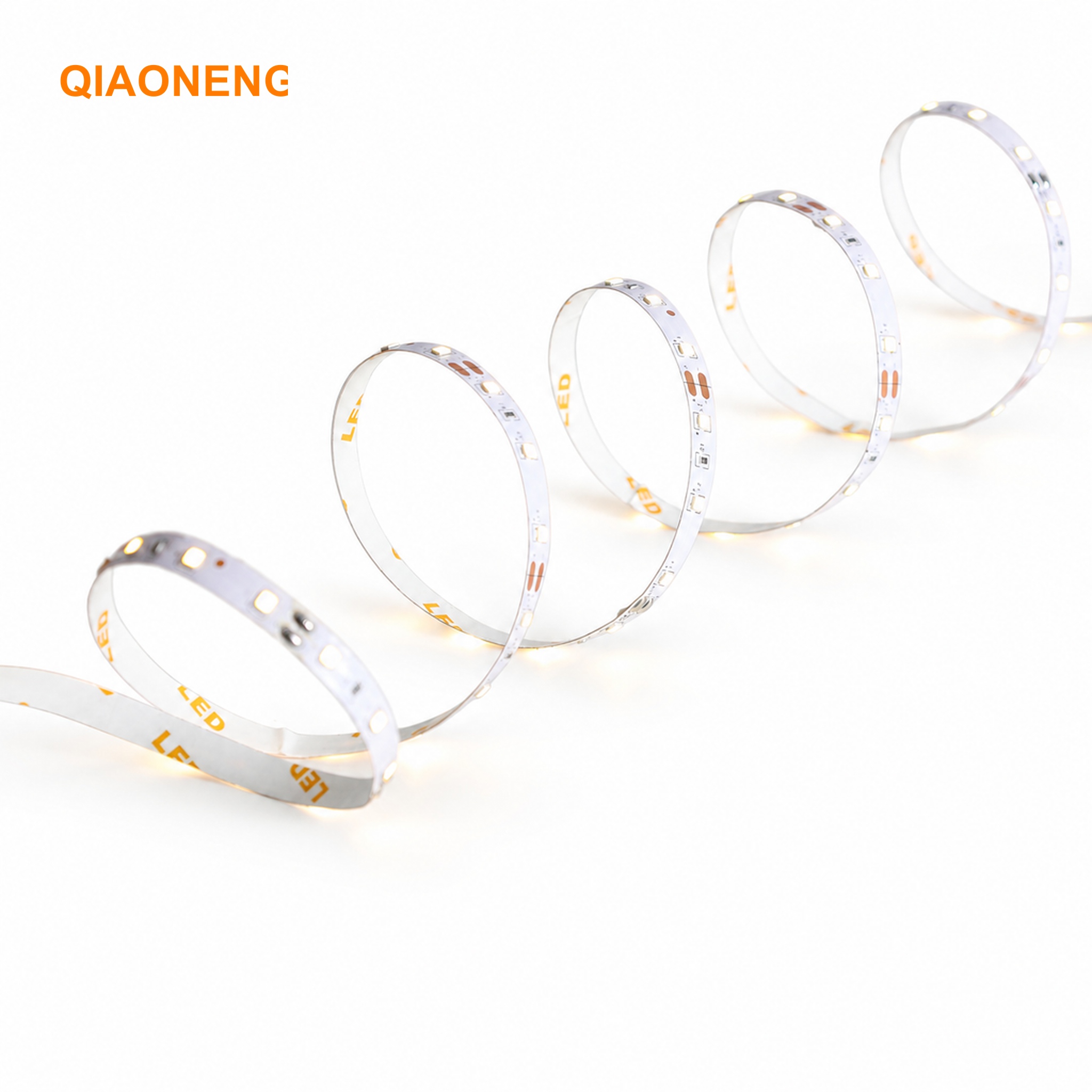 2835 SMD LED Strip Light, DC 12V 120 LEDs/M, Warm to Cool White Options with Self-Adhesive Backing, for Under Cabinet & Cove Lighting