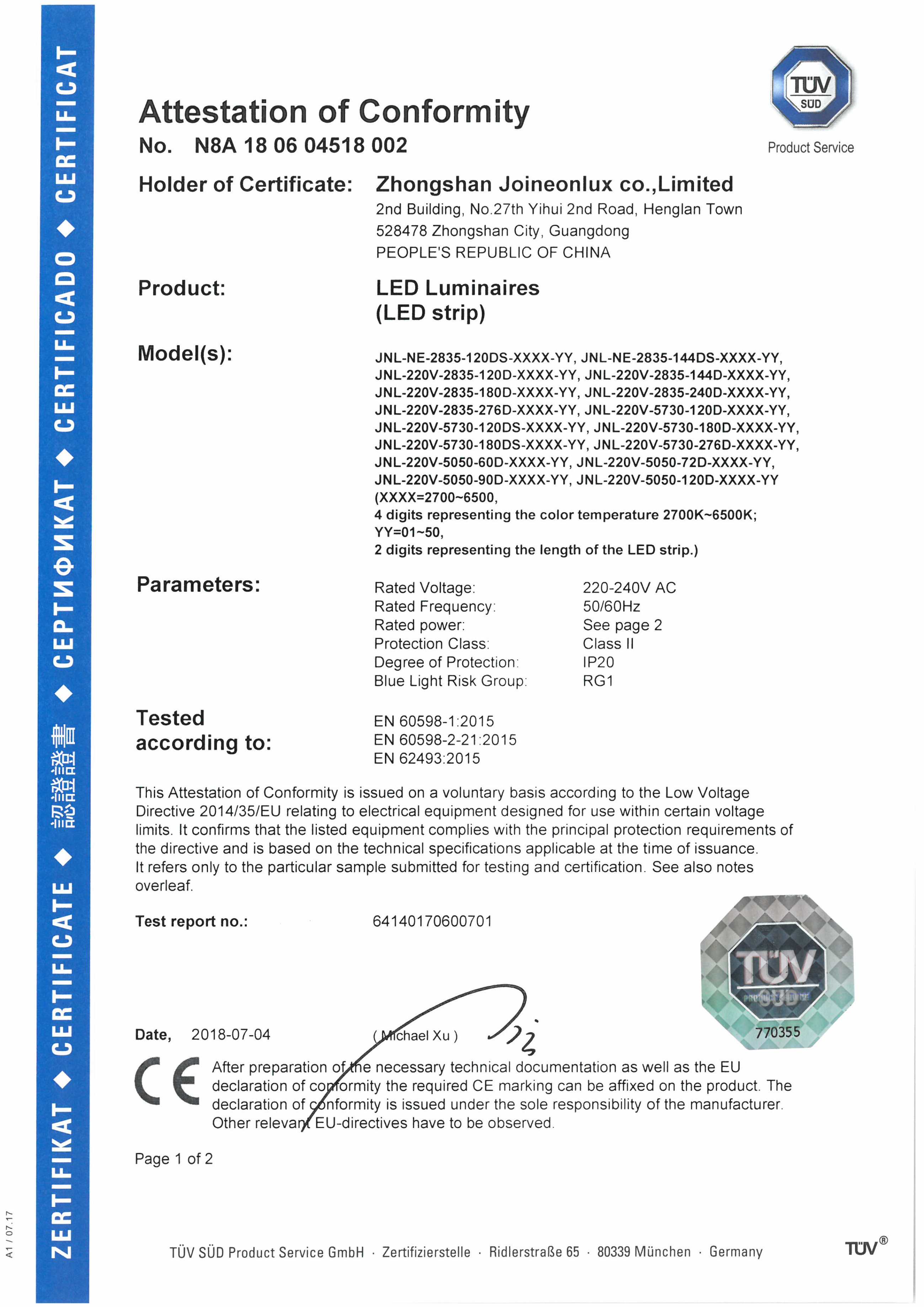 certificate 7
