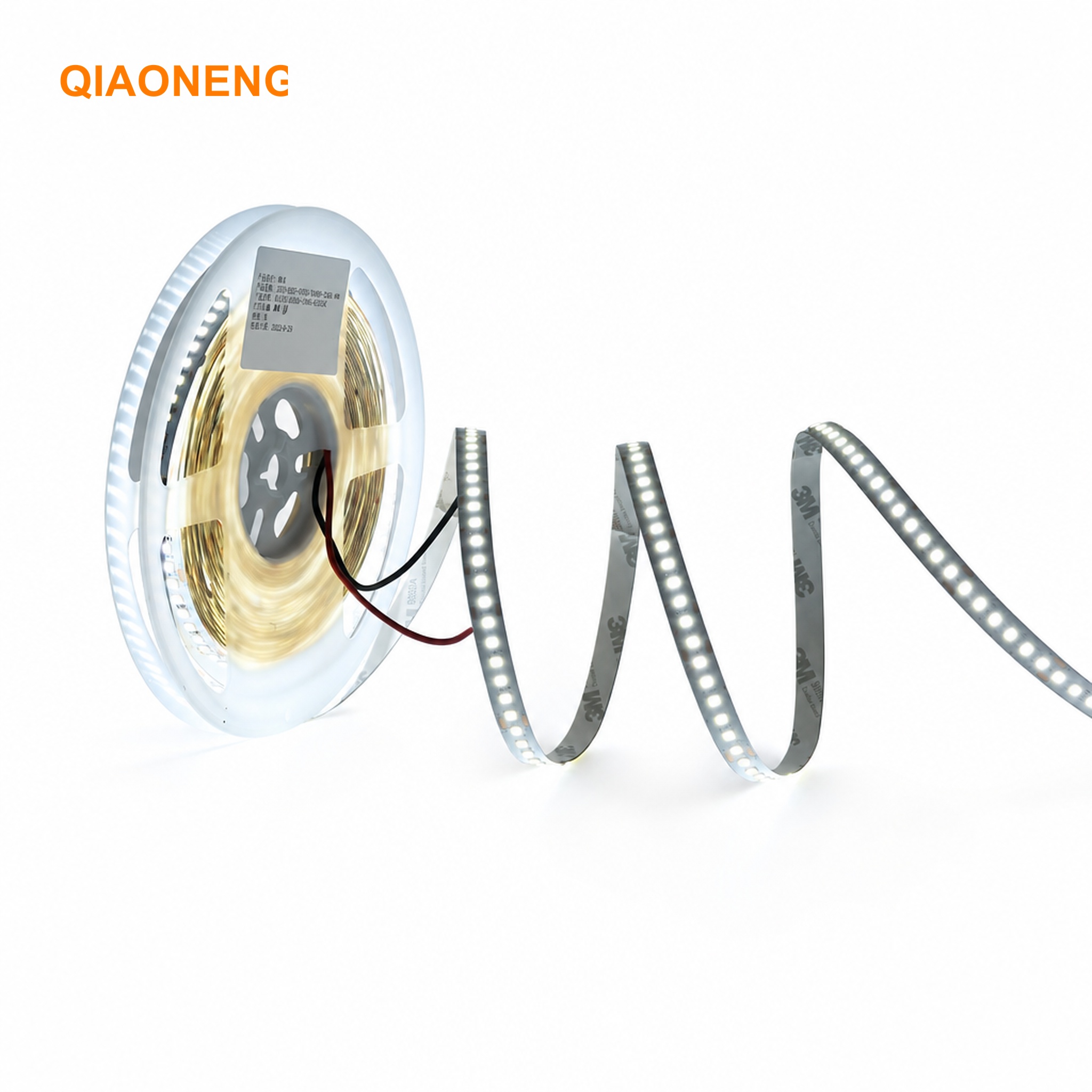 2835 SMD LED Strip Light, DC 24V 156 LEDs/M, Warm White to Daylight Options, Self-Adhesive Cuttable Design for Bedroom & Study Lighting