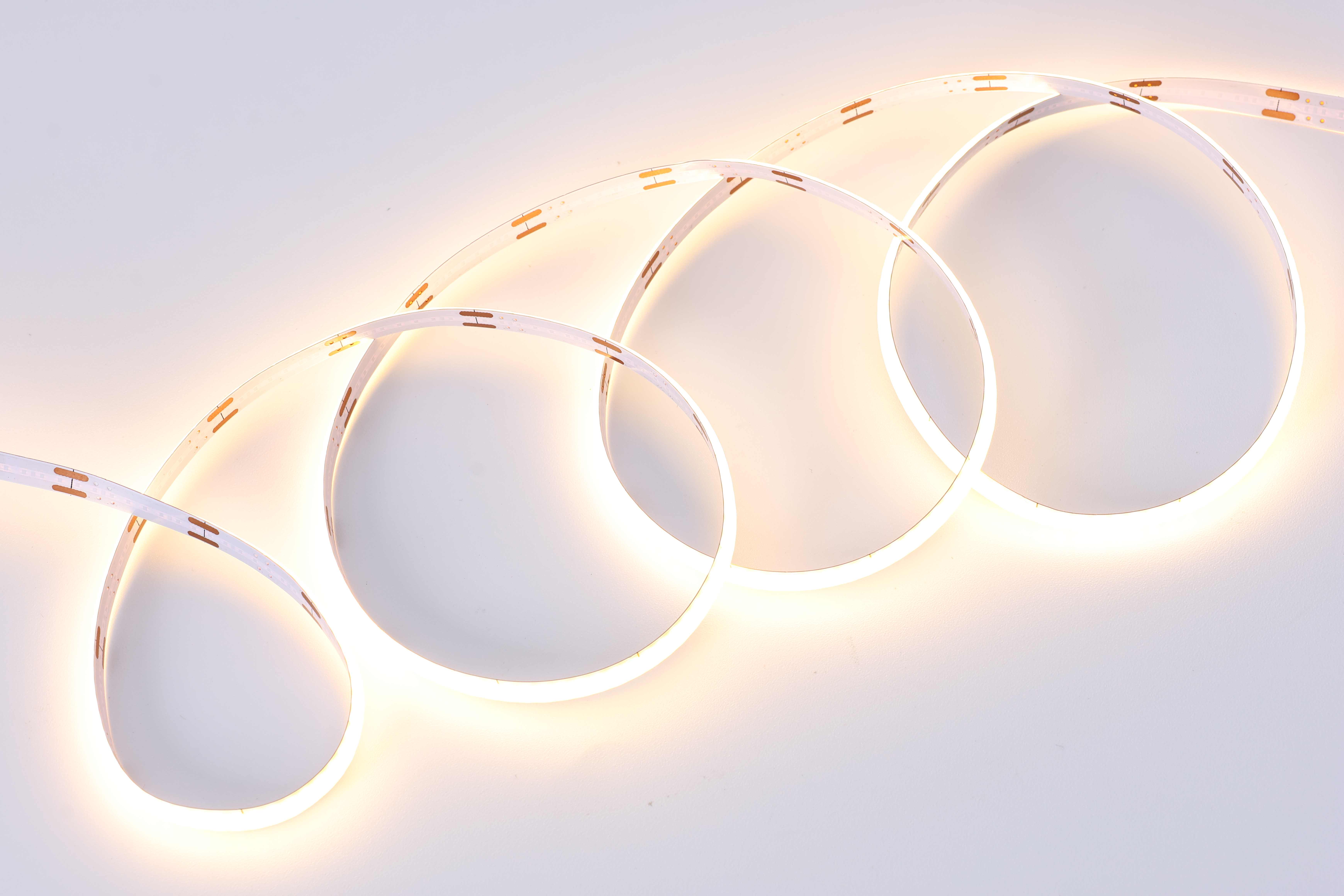 COB LED Strip Light, 24V DC 400 LEDs/M, High CRI90 950 Lumens with 2700K-6500K Options, for Under Cabinet Lighting