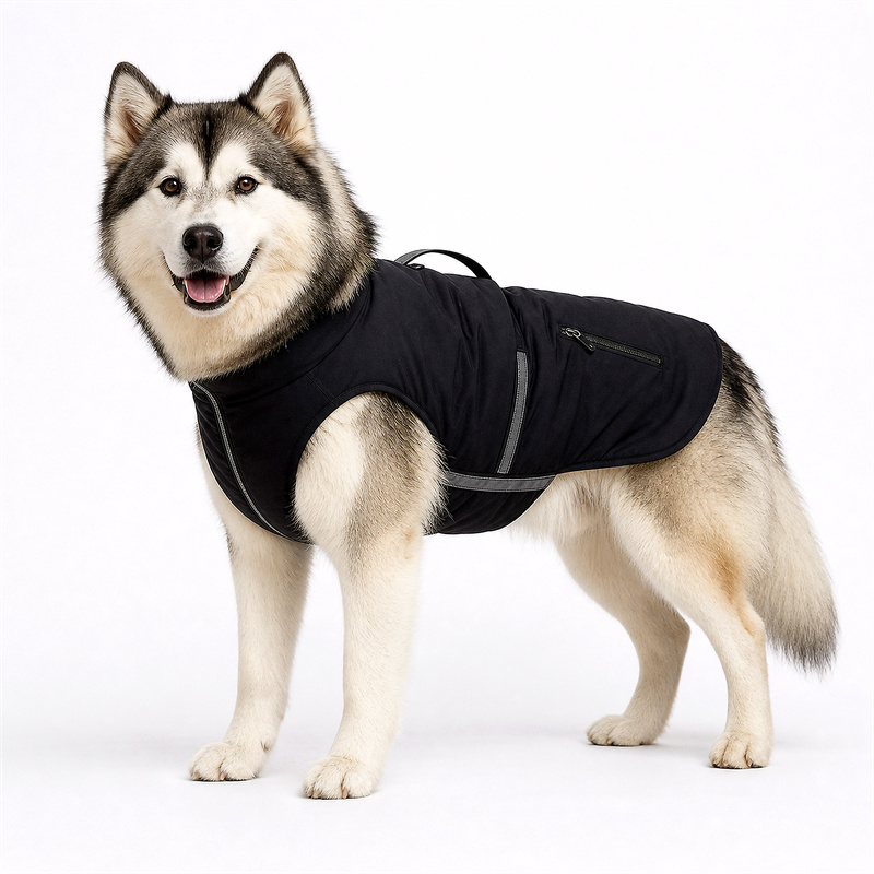 Black Waterproof Windbreaker for Dogs
