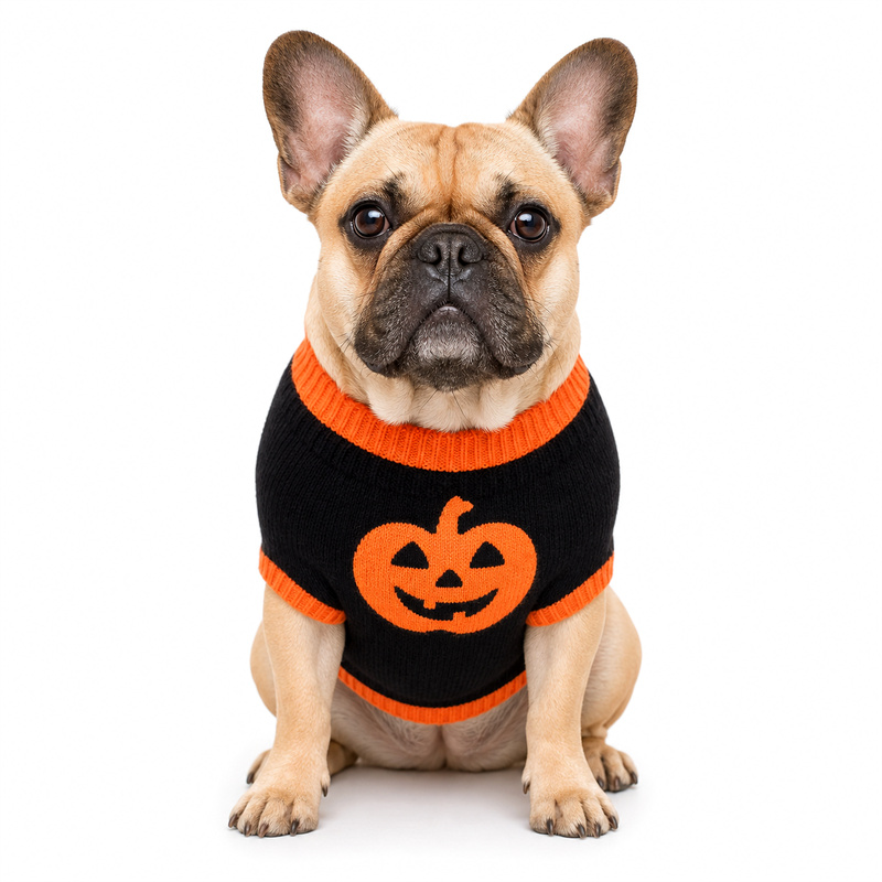 Black pumpkin sweater