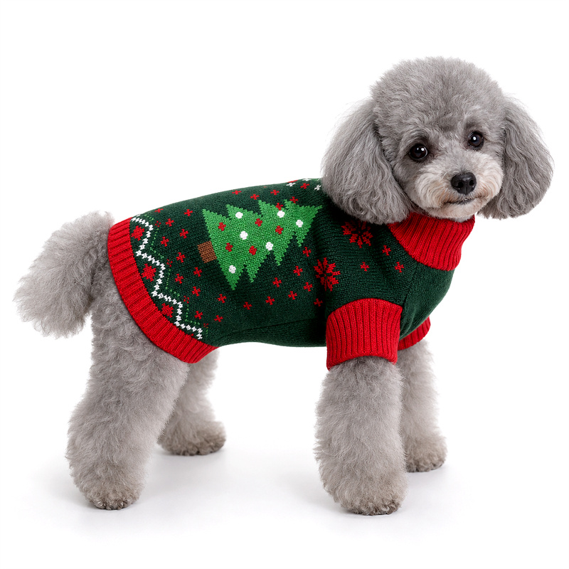 Red Christmas tree sweater