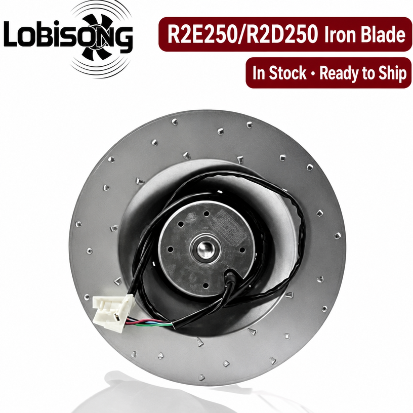 250FLW2, 250FLW3 iron blade backward-curved vortex centrifugal fan