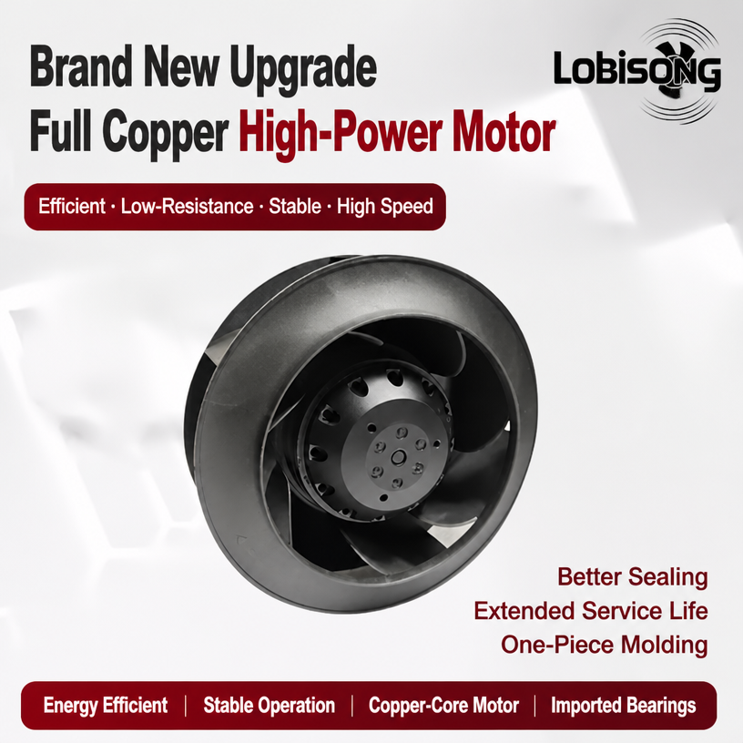 All-metal 280FLW2/280FLW3 iron blade Lebisen brand vortex centrifugal fan purification turbine fan