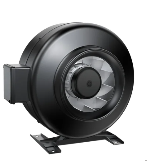 LOBISONG LBDD-100M-MBN-12 DC Metal Inline Duct Fan Ø100 mm