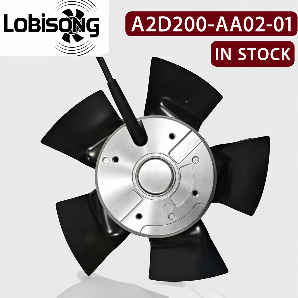 Ventilador axial CA A2D200-AA02-01 de 200 mm, 230 i 400 V, trifàsic, 70 W, 3150 rpm, per al refredament de motors servo de fusió Siemens