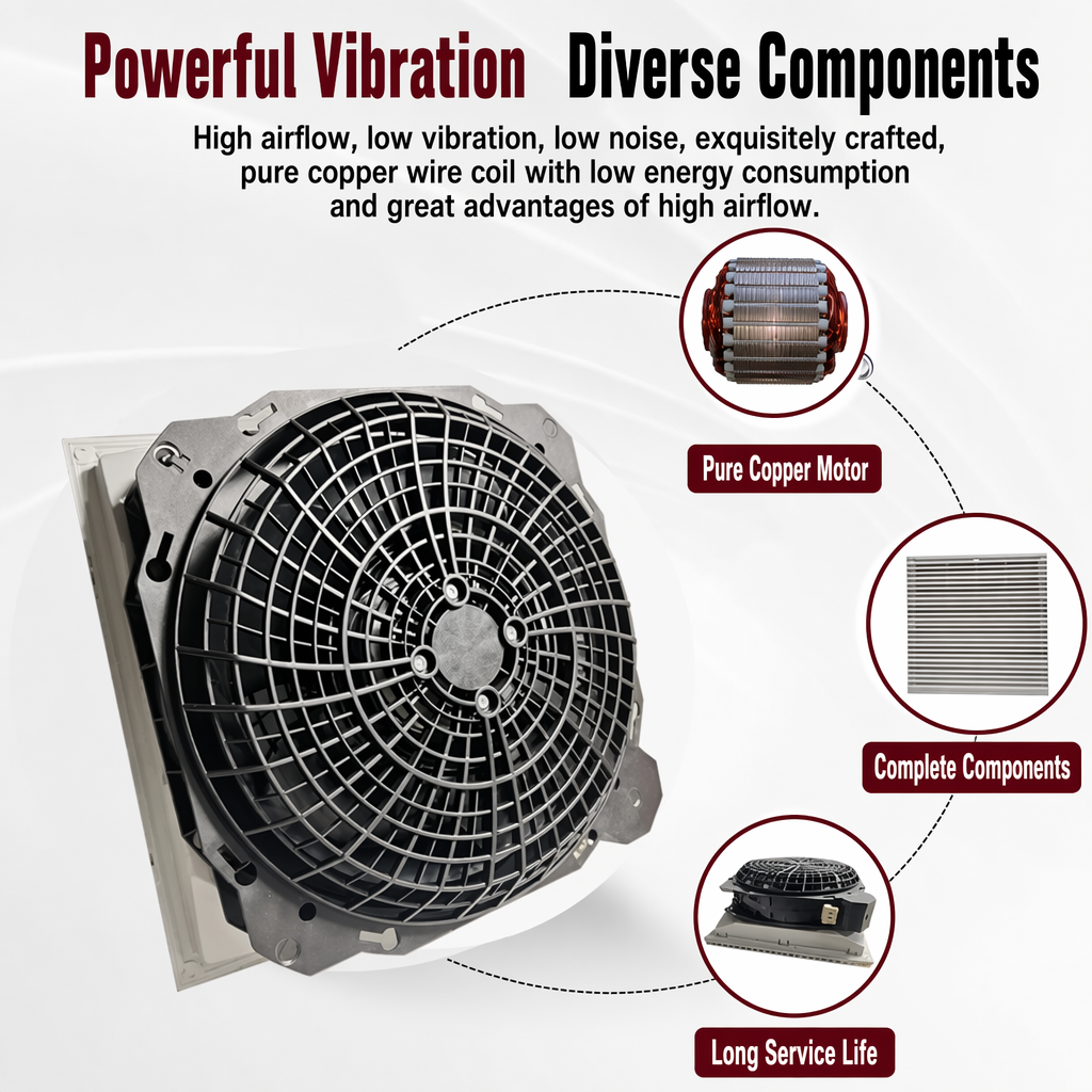 VFD Cabinet Filter Fan K2E250 | 115V&230V
