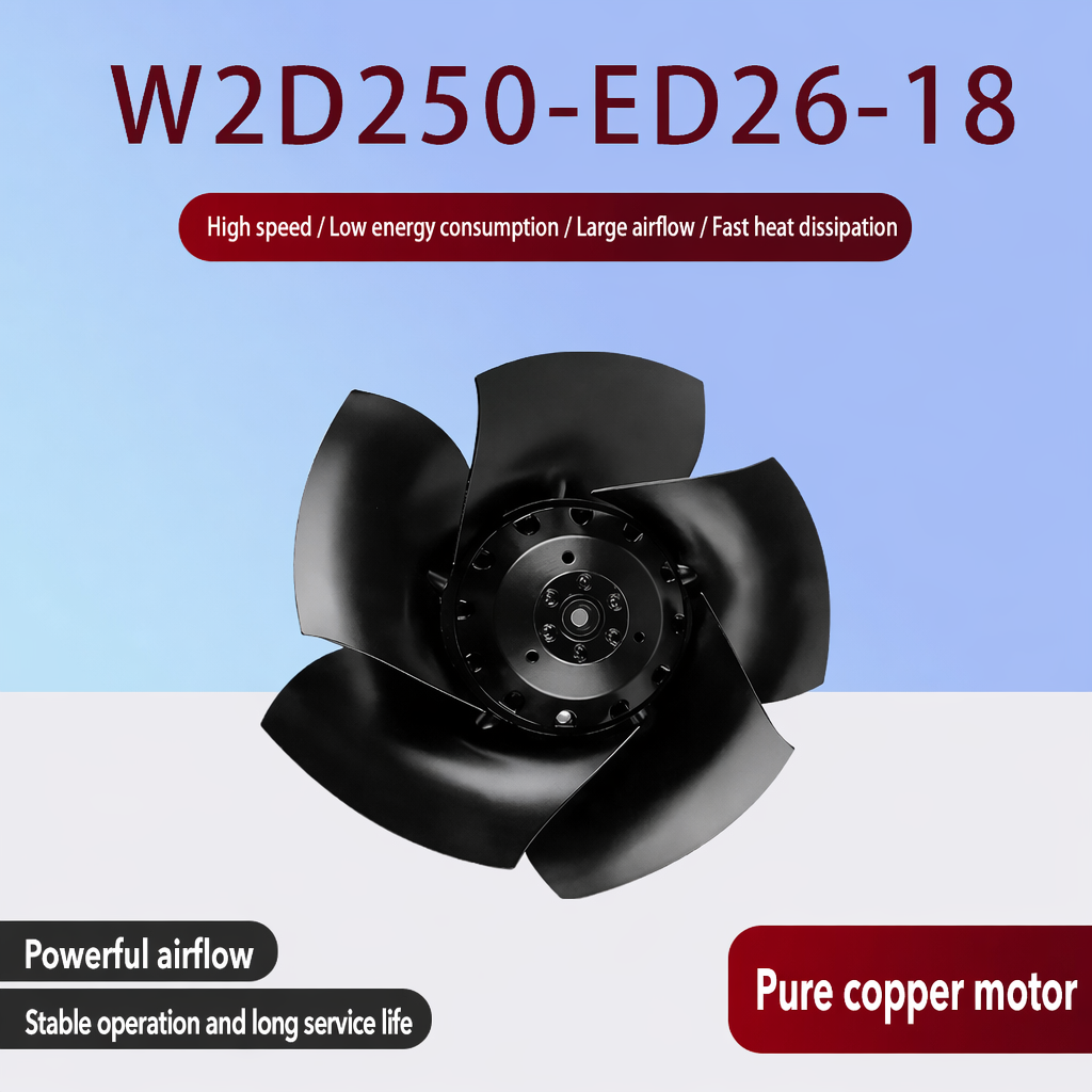 A2D250‑AD26‑05 & W2D250 Series Industrial Axial Cooling Fan
