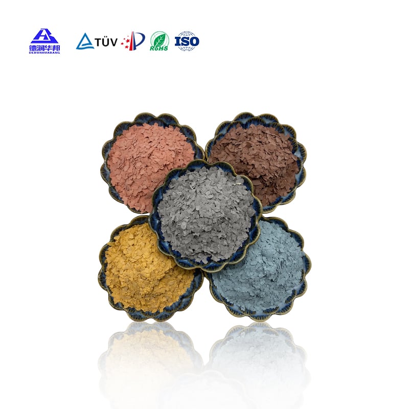 Rock slice for Floor Tiles Coatings  Composite Multicolored mica flake