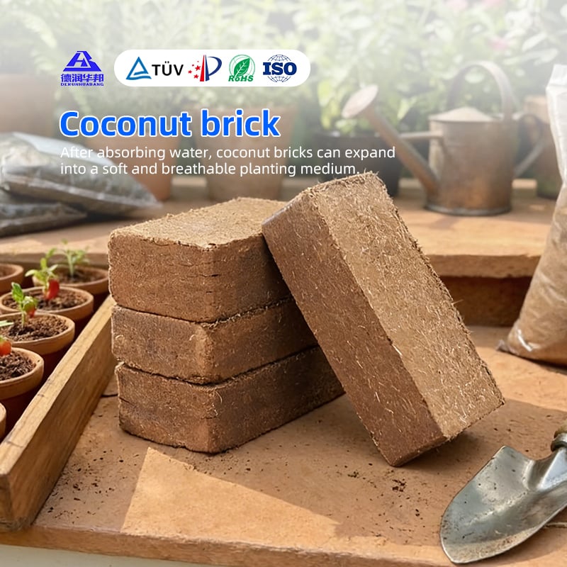 High Expansion Coco Coir Brick For Garden Potted Plants