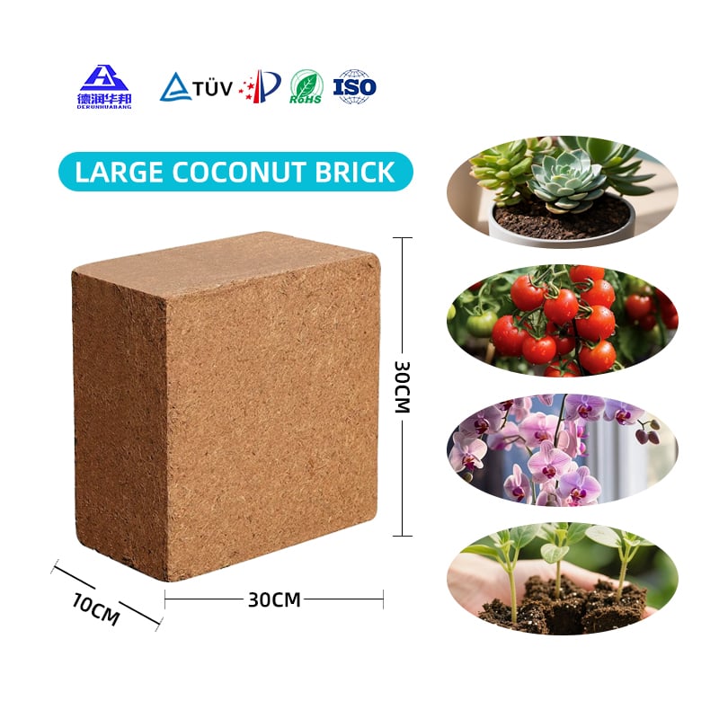 Coco Brick Nutrient Soil For Planting Flowers Vegetables