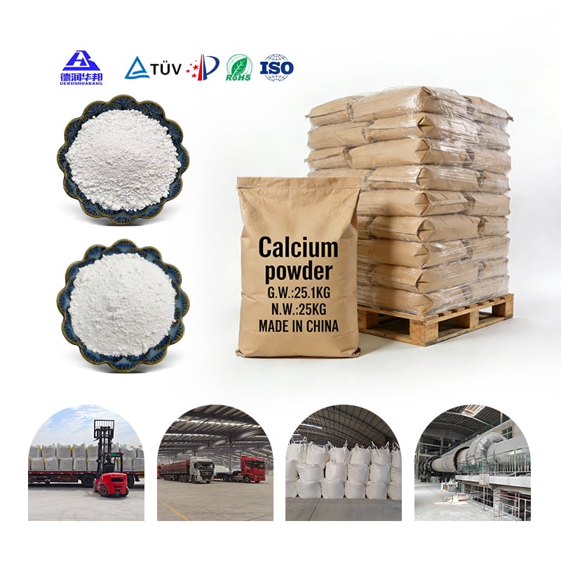 Pure white calcium carbonate powder for coating painting