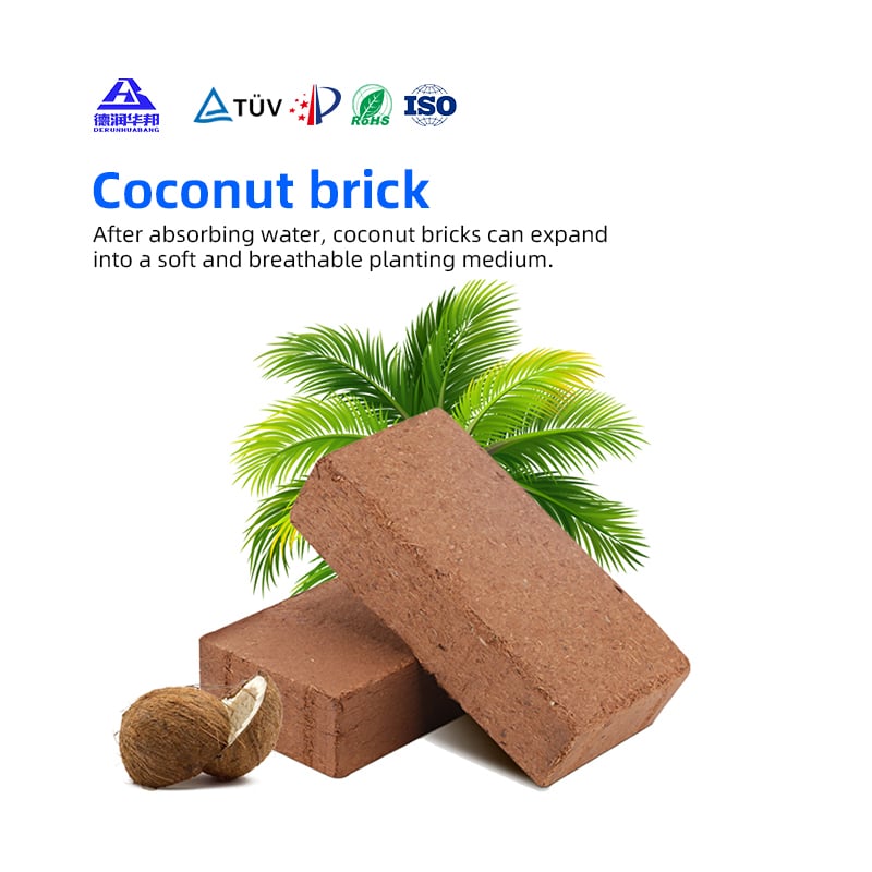 Home gardening coconut brick sterile coconut bran soil nutrient soil universal flower soil