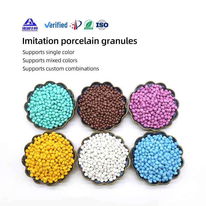 Cosmetic Grade Porcelain Like Granules for Decorative Cosmetic Additive