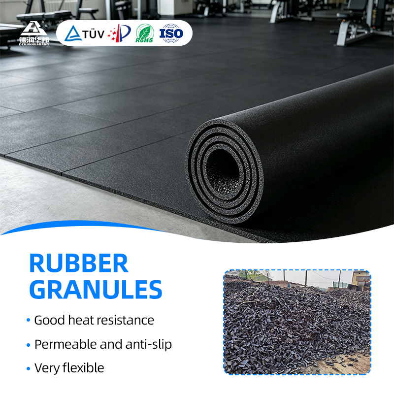 Eco-friendly Rubber Granules & Rubber Powder Wholesale Waste Tire Recycled Rubber Particles EPDM Color Granules for Runway & Turf Infill/Asphalt Modification/Waterproof Materials