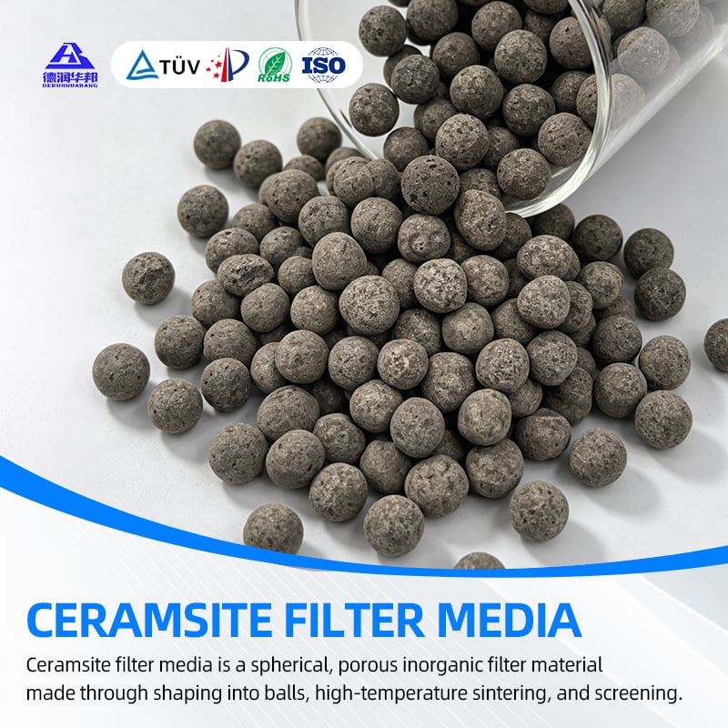 Biological Ceramsite Filter Media for Electroplating Plant Sewage Heavy Metal Filtration Component