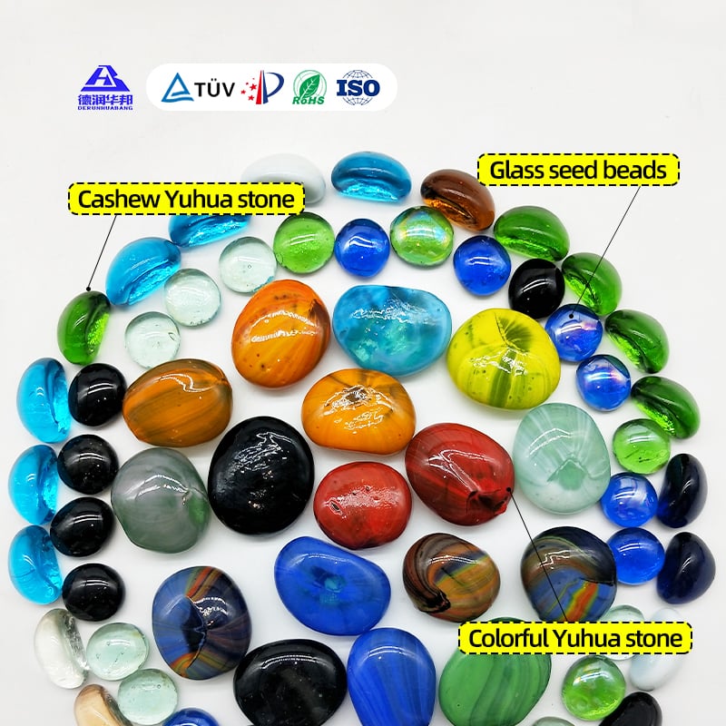 Multicolored Riverstones for road decoration bathroom decoration