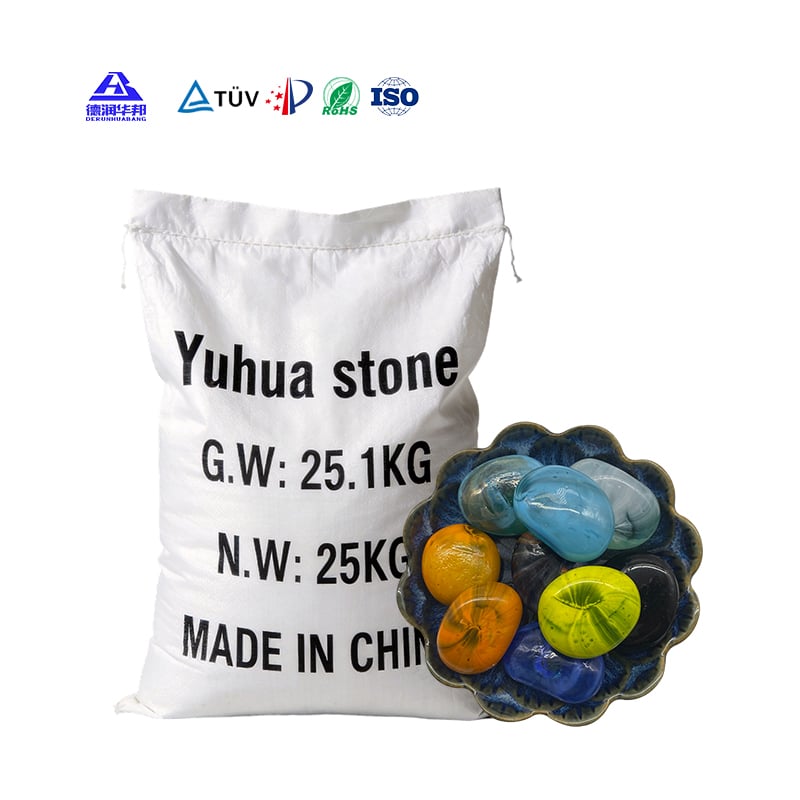 High Transparency Glass Pebbles for Aquarium Bottom, Wear-resistant Decorative Stones