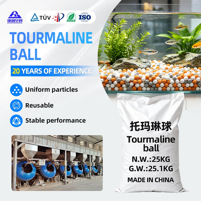 High Quality Grey Tourmaline Ball and Red Maifan Ball Ceramic Balls for Water Filter Manufacturer Supply for Water Treatment