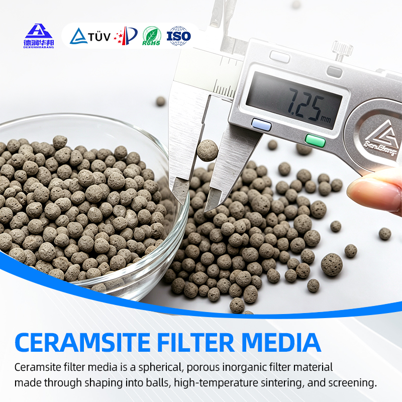 Uniform Grade Biological Ceramsite Filter Media for Golf Course Pond Water Algae Control Purification Material