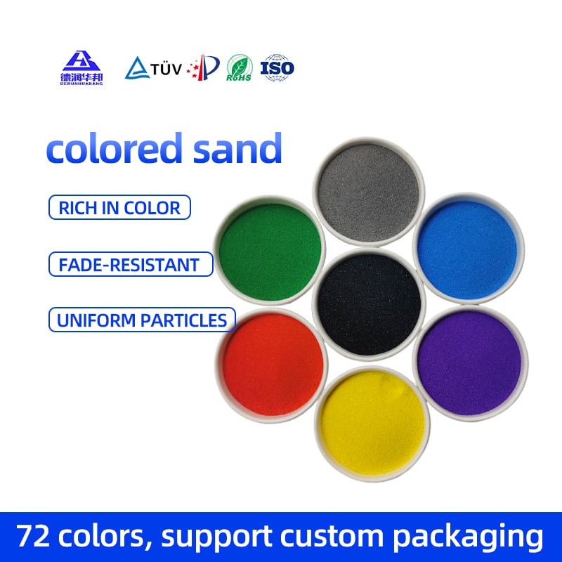 Color sand children natural sintered colored sand in bottles Eco friendly