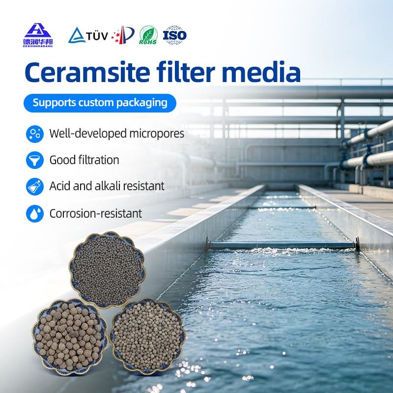 Biological Ceramsite Filter Media in Cosmetic Factory Wastewater Organic Residue Removal Component