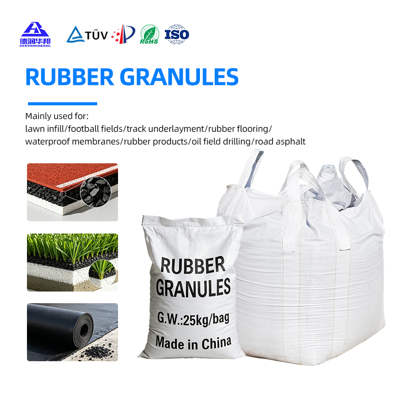 Tire Rubber Granules & 40/60 Mesh Rubber Powder for Highway Asphalt Construction Materials