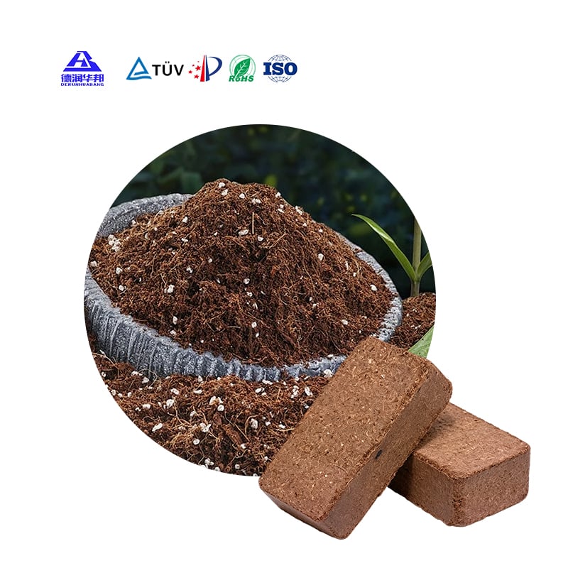 Coco Brick Nutrient Soil For Planting Flowers Vegetables