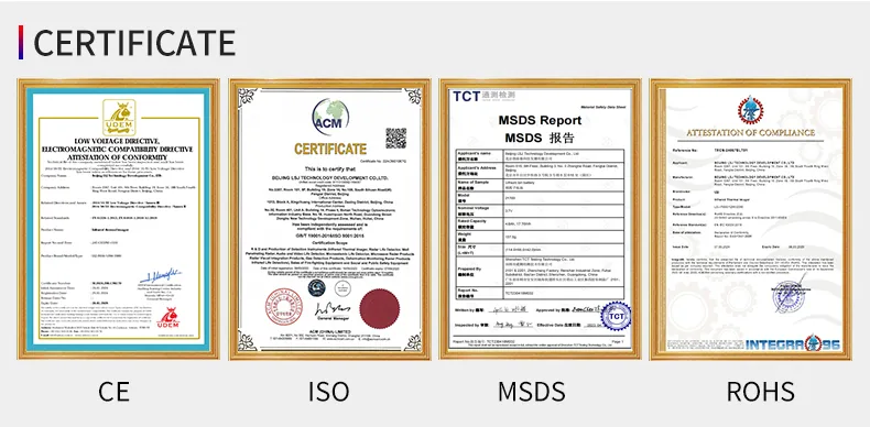 CE LVD and EMC, ISO, MSDS and RoHS certificates for the HXSAR-5KS slope radar