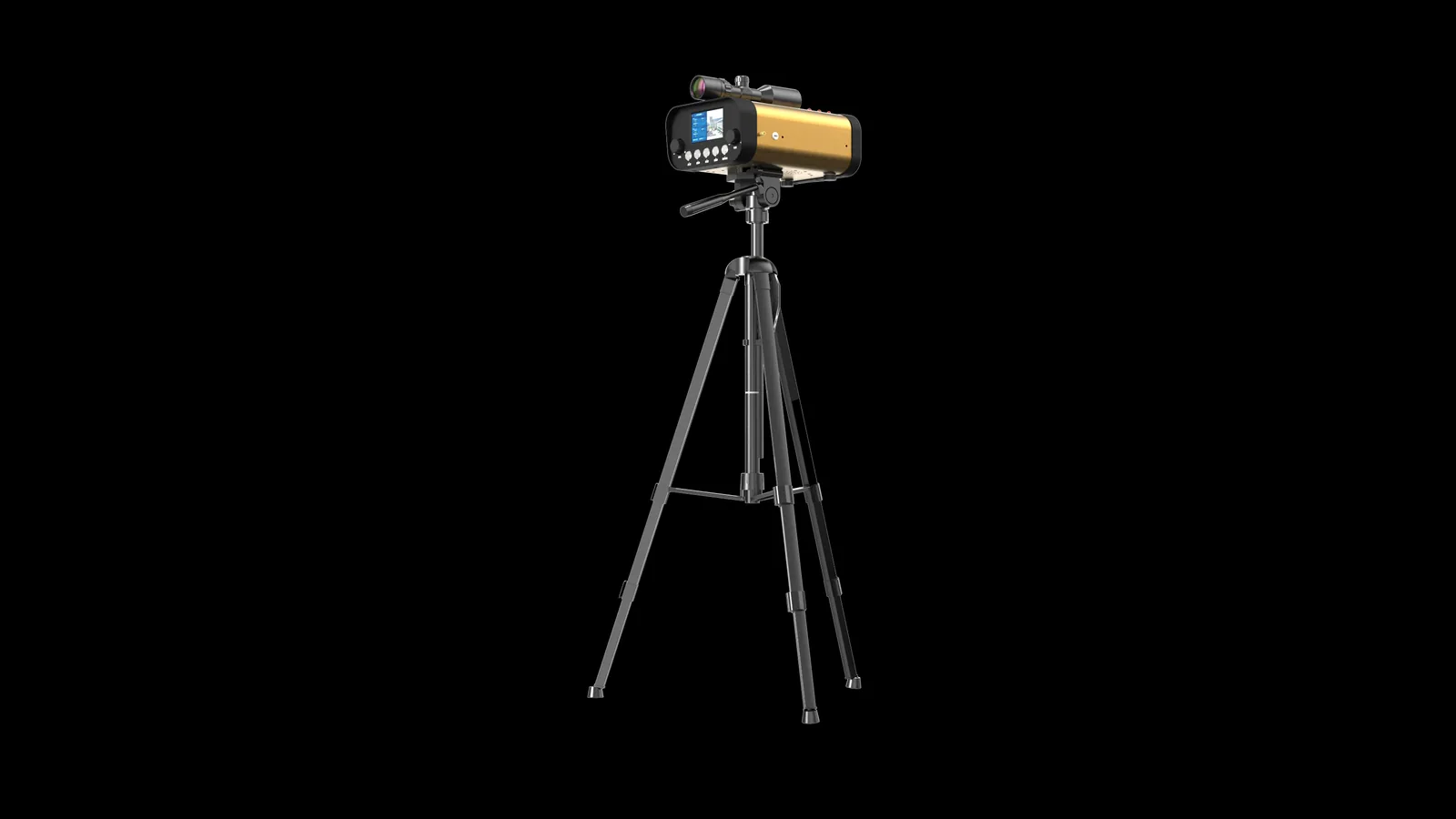 LSJ YZ-120Pro Dual Laser Structural Movement Telemeter mounted on tripod