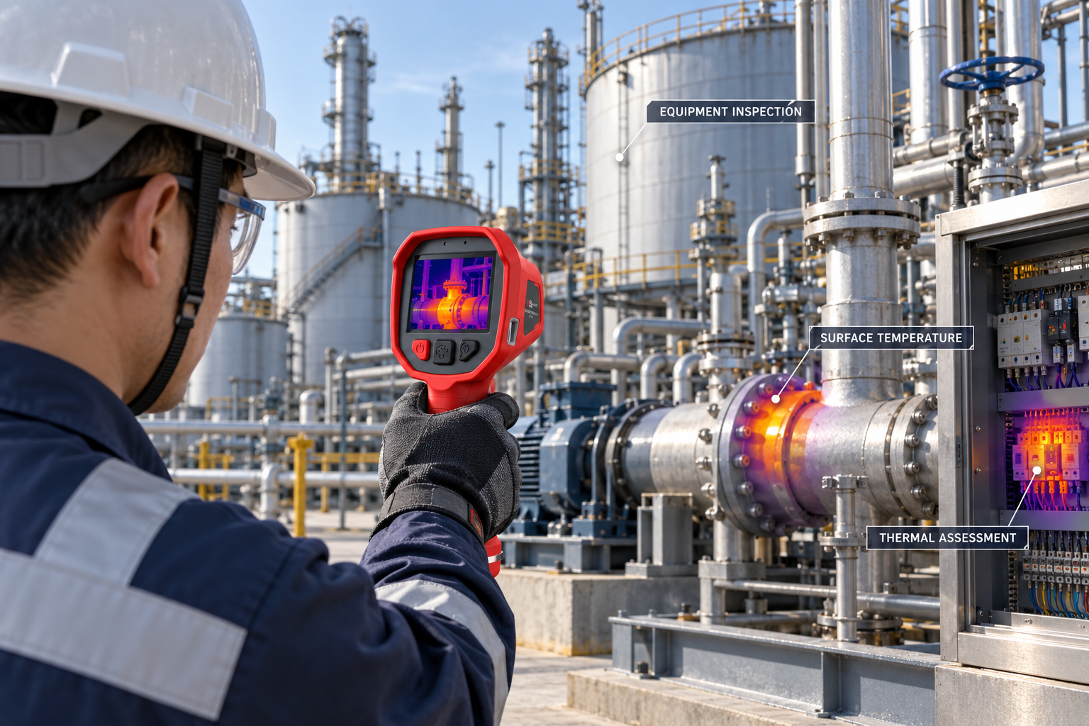 Industrial site inspection and emergency response