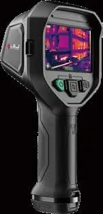Handheld thermal camera with wide measurement range