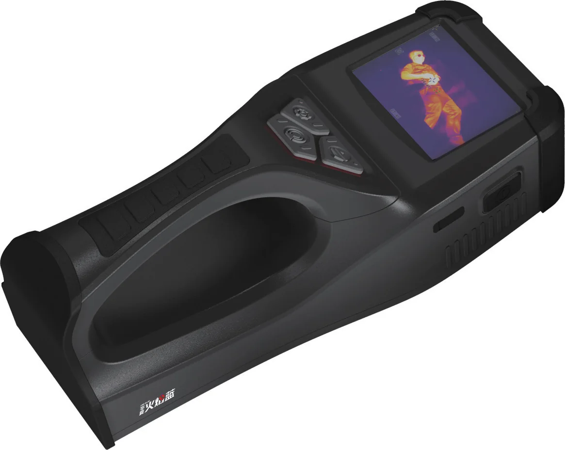 Thermal imaging mode displaying a human heat signature on the LSJ life detector screen