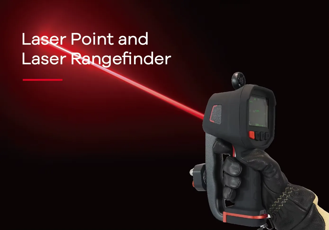 LSJ MF-500 laser pointer and 800 meter laser rangefinder marking a hazard zone through smoke