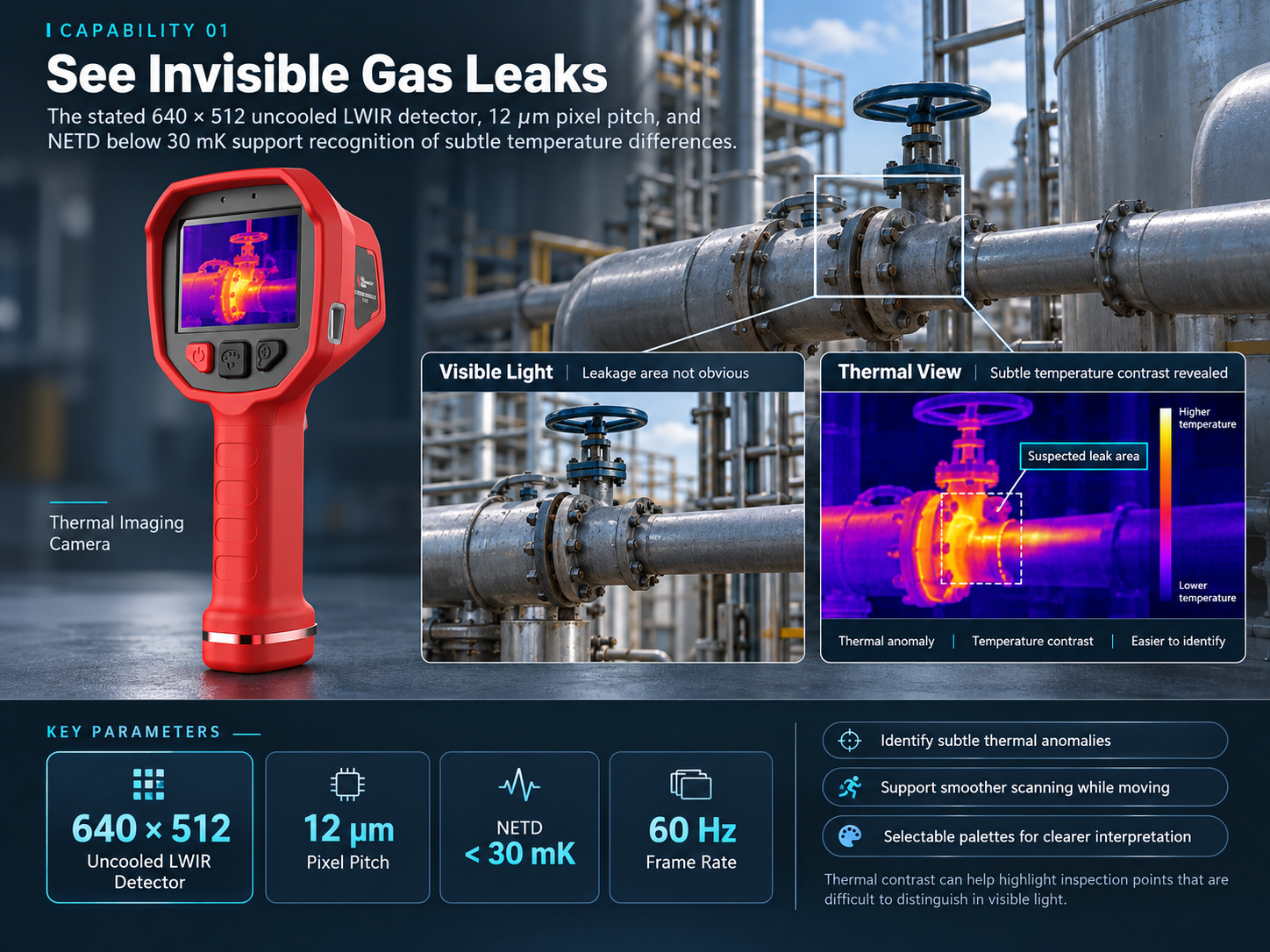Thermal imaging in a smoke-filled environment