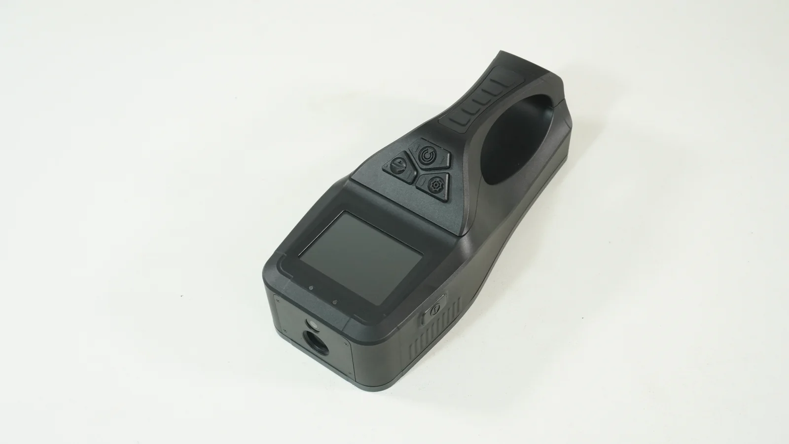 Factory photograph of the LSJ life detector keypad, 3.5-inch display and ergonomic grip handle