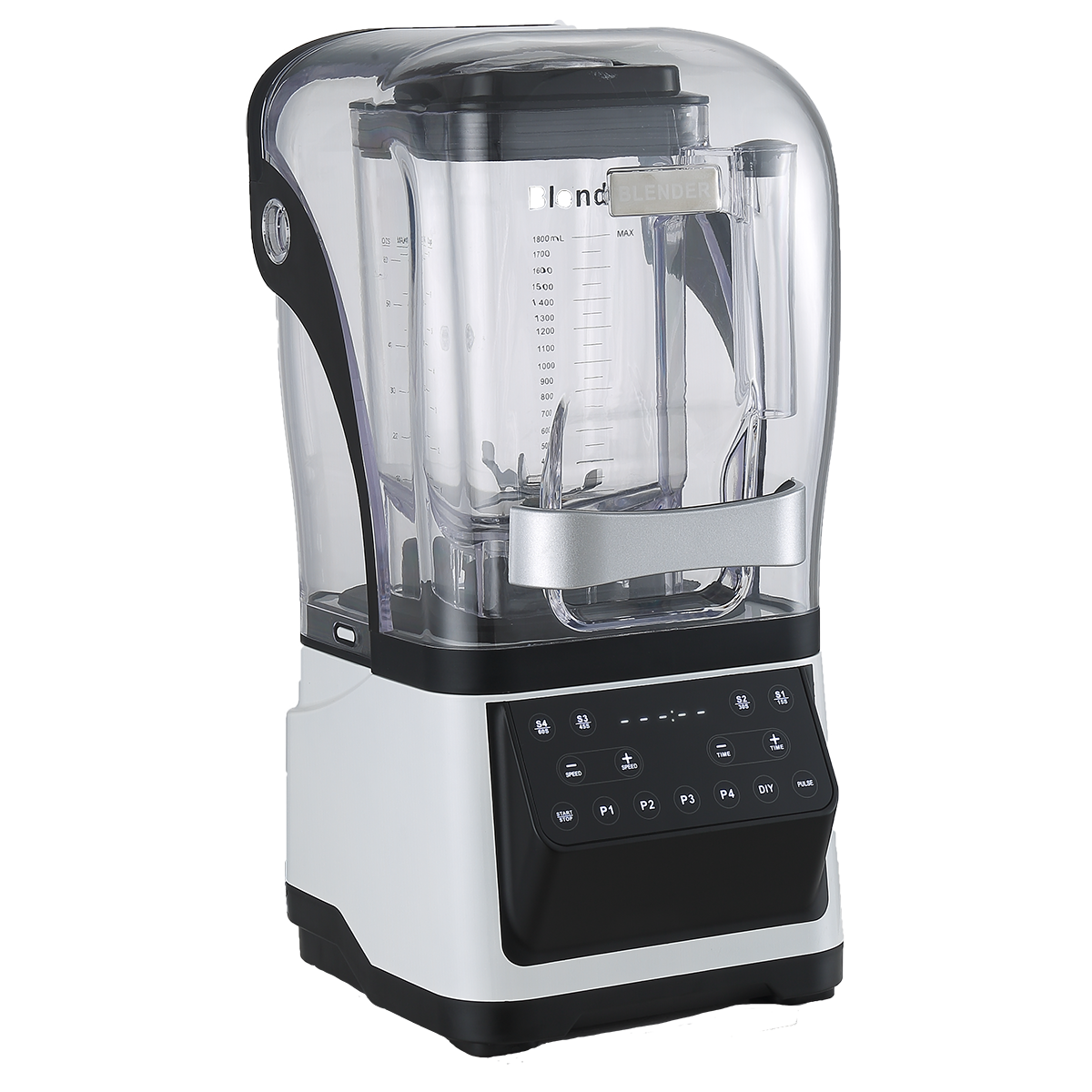 combine-Q2218 Silver Crest Blender ağır dut şişesi ile 2200W Değişken Hız Kar İncelemek Makinesi Oteller için