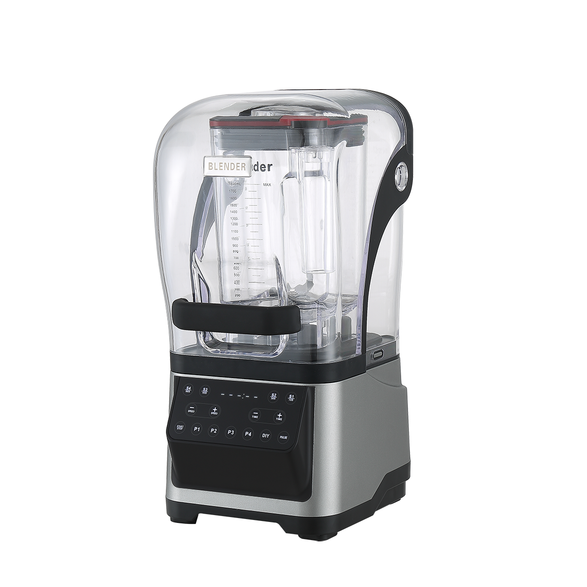 combine-Q2218 Silver Crest Blender ağır dut şişesi ile 2200W Değişken Hız Kar İncelemek Makinesi Oteller için