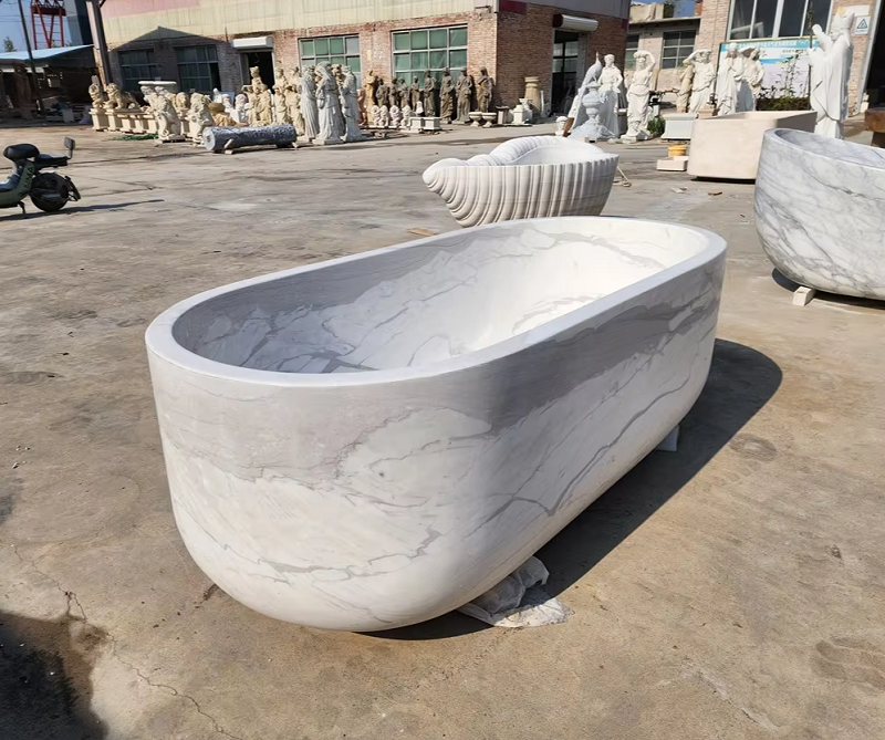 Bagno in marmo bianco