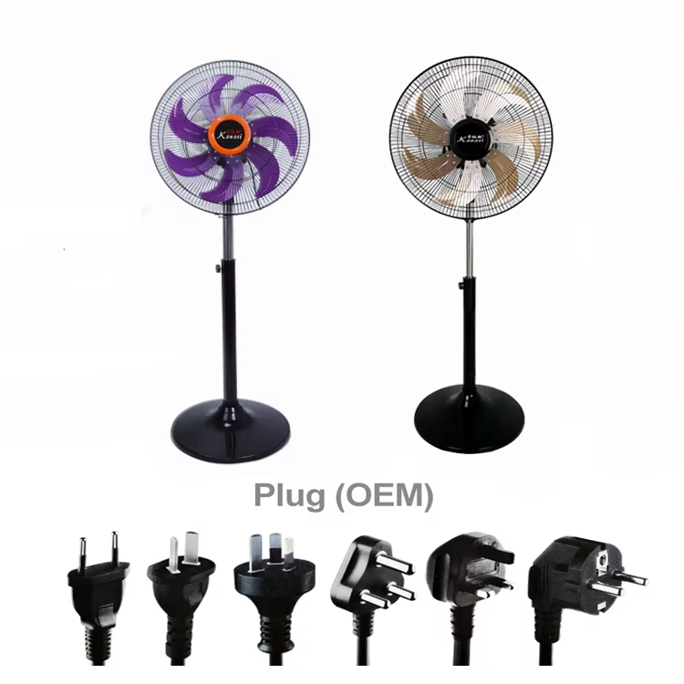 New Design 16 18 Inch 7 Metal Blades Cooling Oscillating Commercial Pedestal Fan Small Industrial Shop Stand Fan Cooler manufacture
