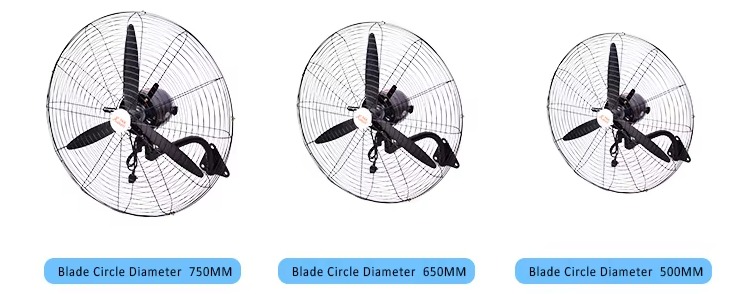 26-30 Inch Rechargeable Electric Wall-Mounted Metal Air Cooling Industrial Fan RV Garage Mechanical Control for Household supplier