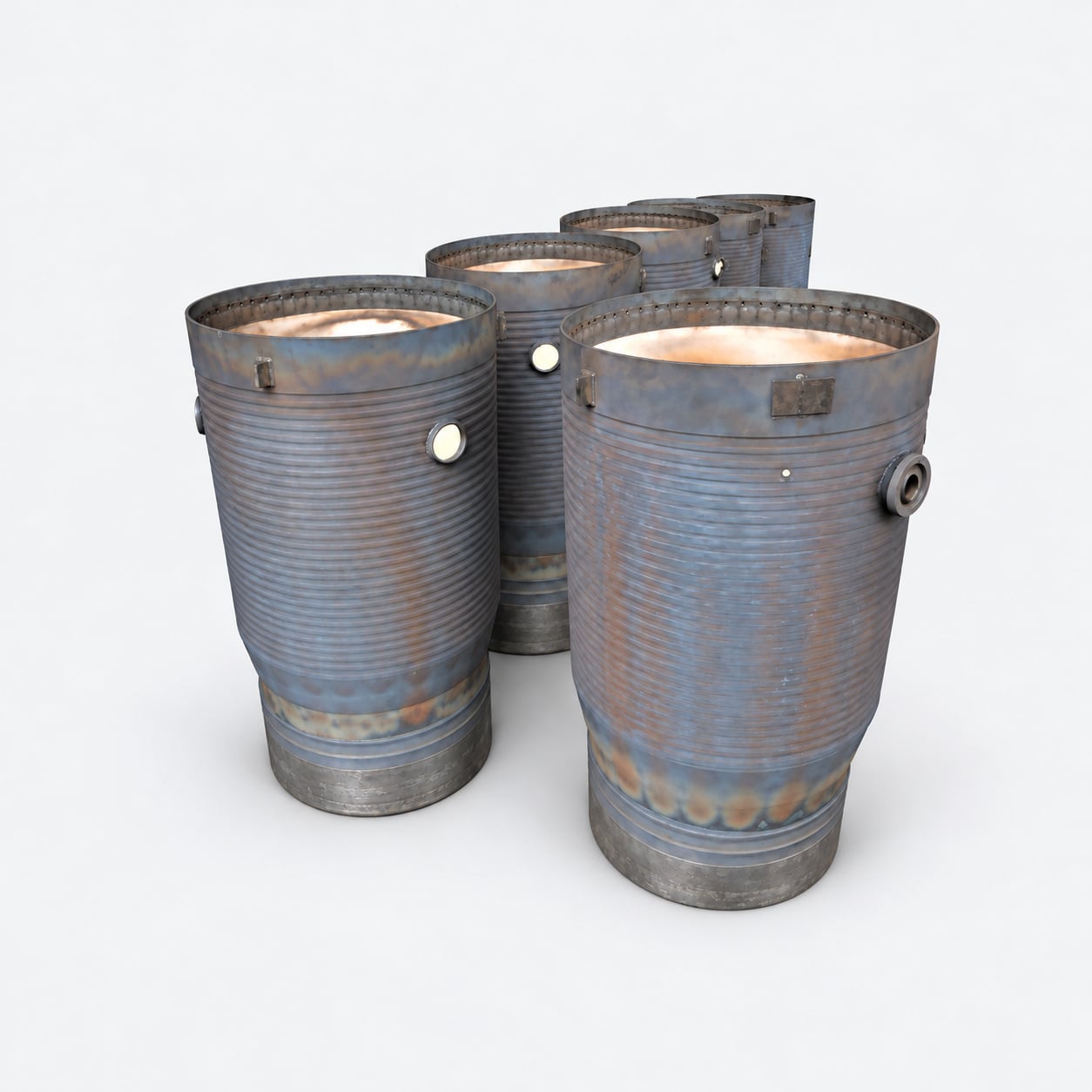 frame 9e combustion liner-7