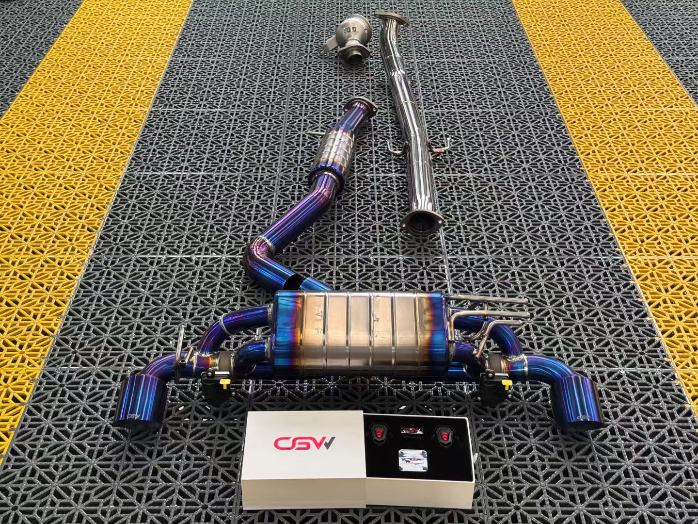 High-Performance Cat Back Downpipe for Enhanced Exhaust Flow