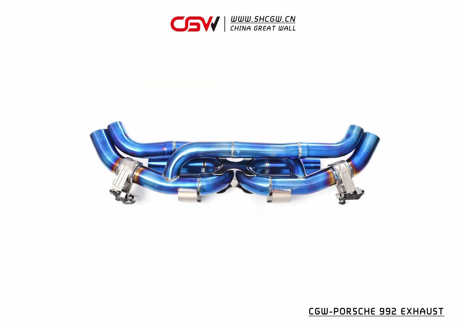 Valvetronic exhaust made of titanium alloy greatly reduces overall vehicle weight.