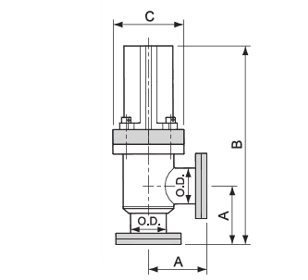 cf flange pneumatically vacuum valves with bellows-2