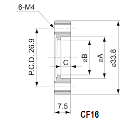 CF Bored Flange supplier